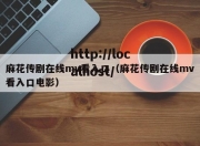 麻花传剧在线mv看入口（麻花传剧在线mv看入口电影）